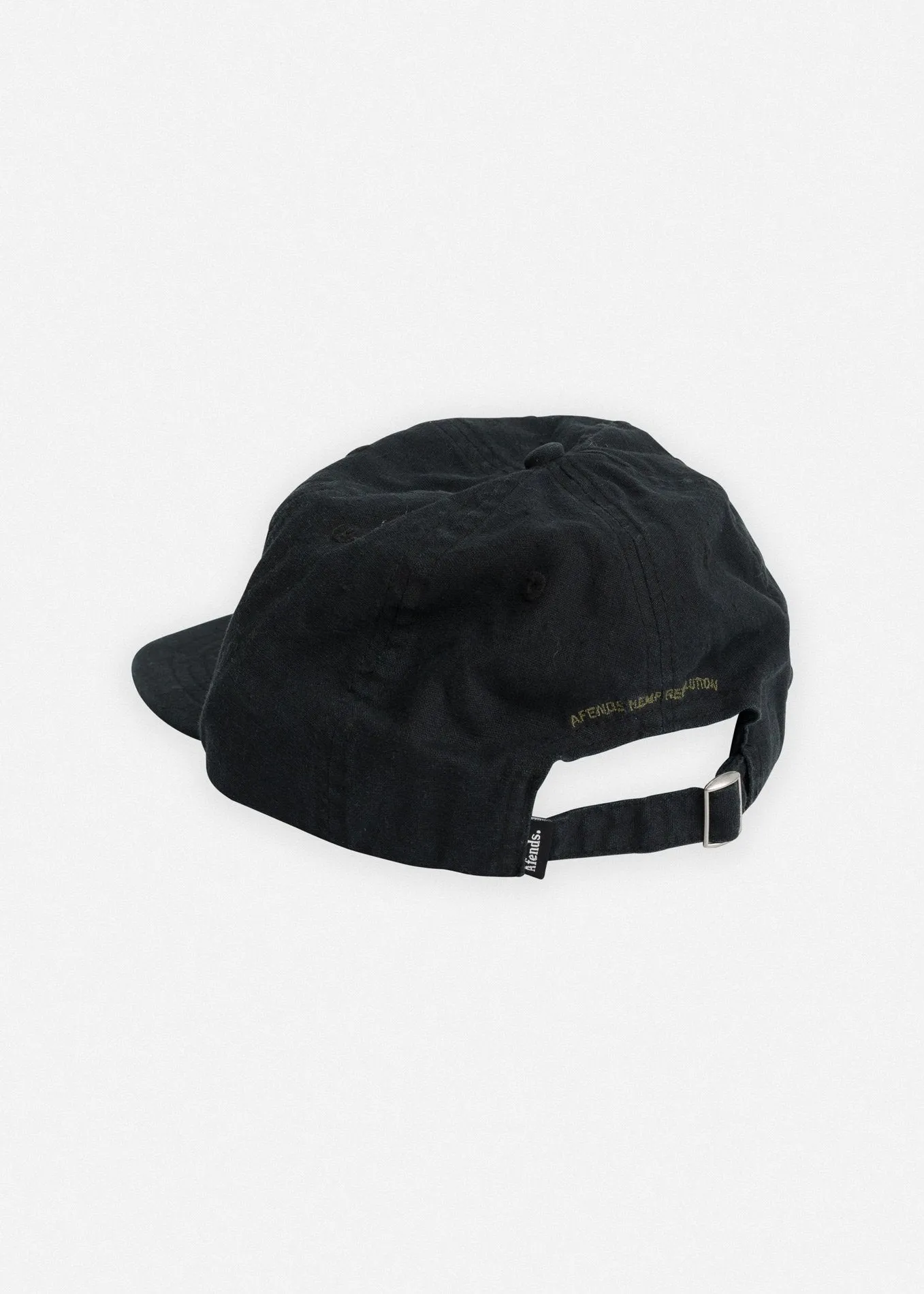 Afends Unisex Revolution - Hemp Soft Brim 6 Panel Cap