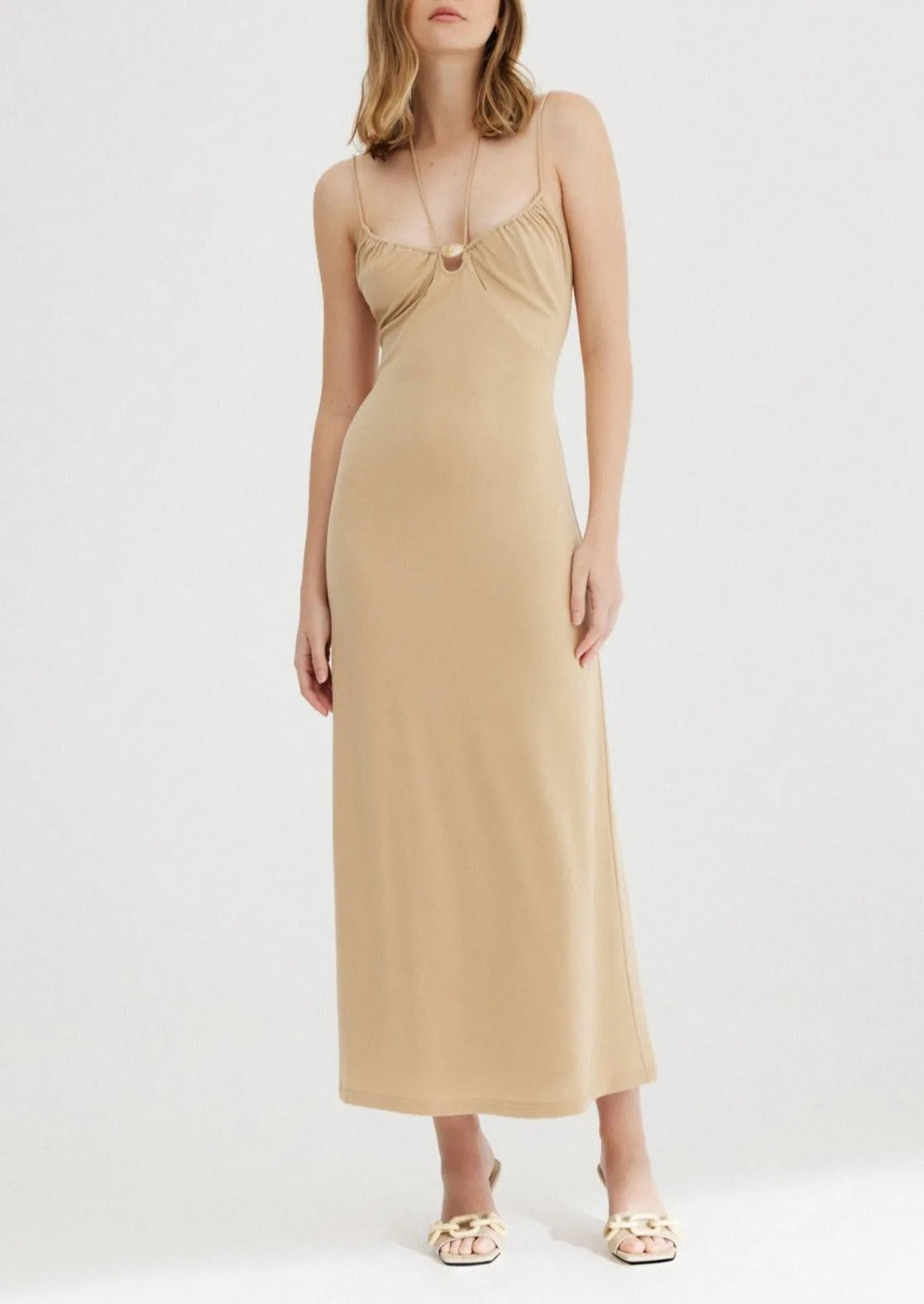 Alma Midi Dress - Sand