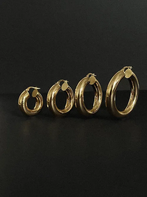 Bold Hoop Earrings Small