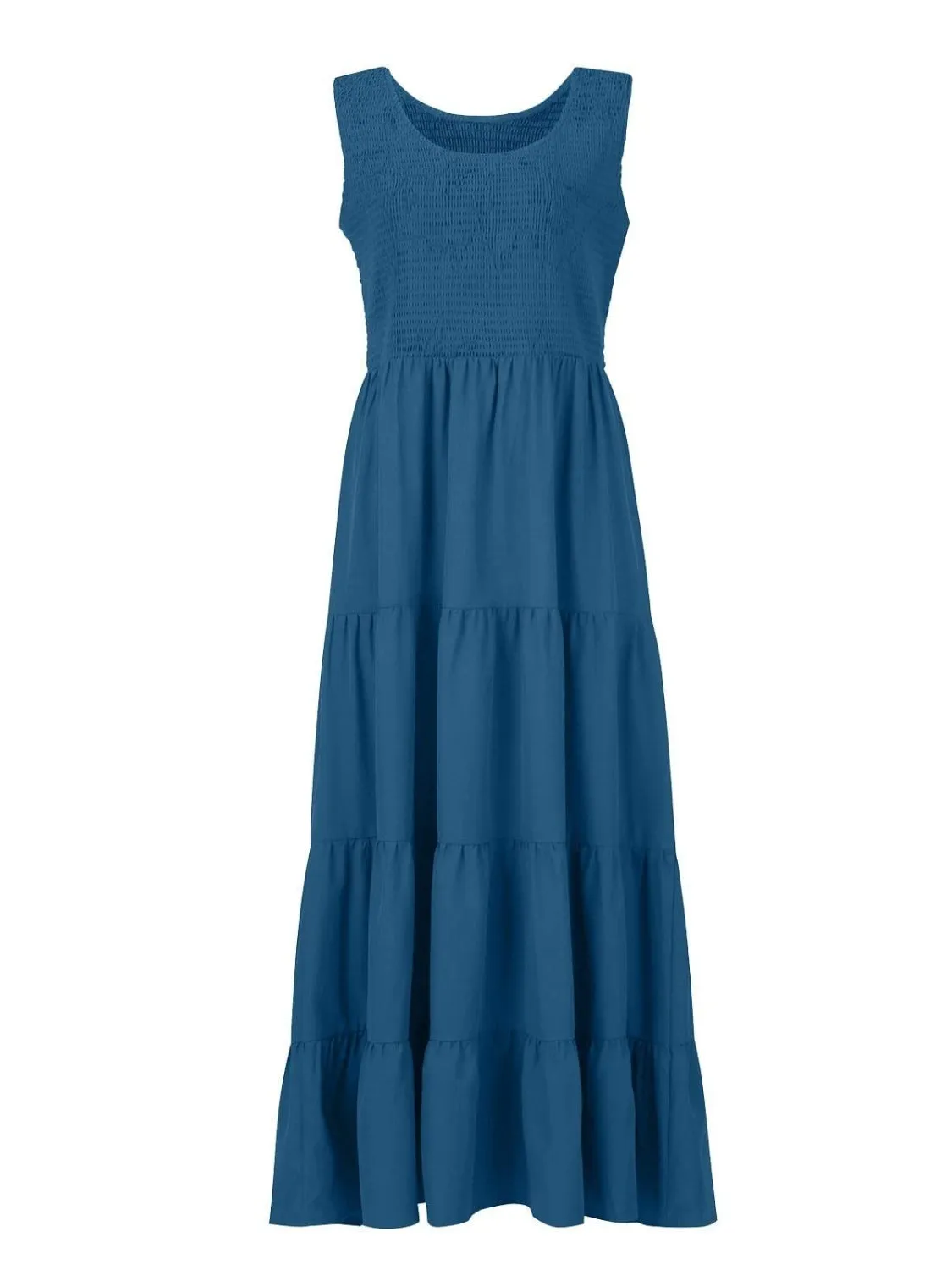 Cambria  Smocked Wide Strap Dress