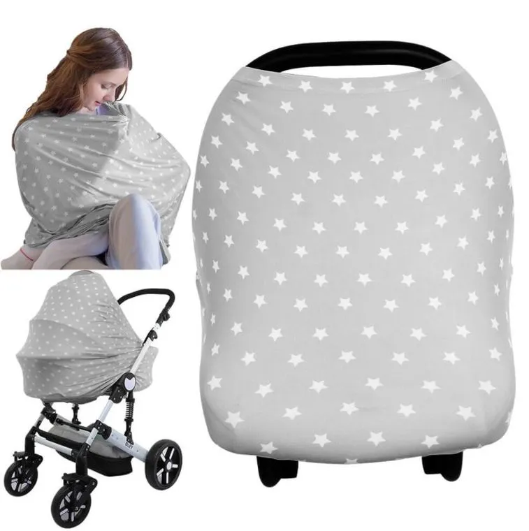 Carseat Canopy - Nursing Cover (Starry Charm)