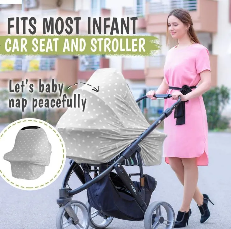 Carseat Canopy - Nursing Cover (Starry Charm)