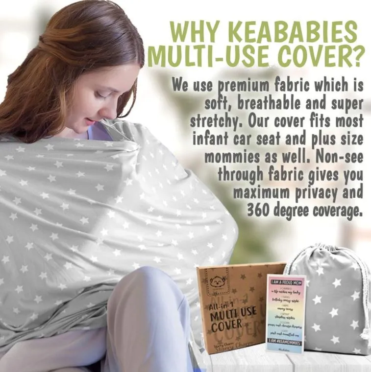 Carseat Canopy - Nursing Cover (Starry Charm)