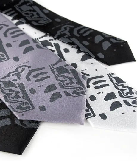 Circuit Board Necktie: Electro Print Tie.