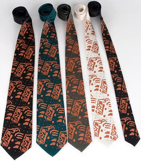 Circuit Board Necktie: Electro Print Tie.