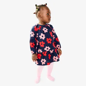 Clearance baby tiered dress in cutout blooms