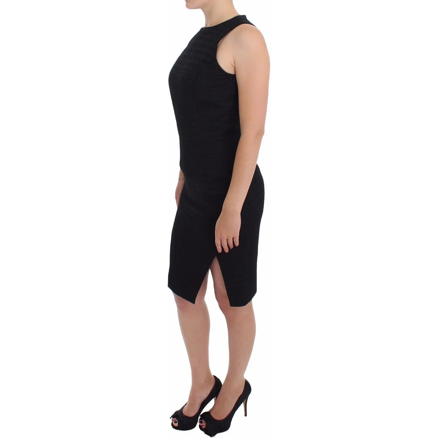 DAIZY SHELY Elegant Sheath Black Dress for Formal Occasions