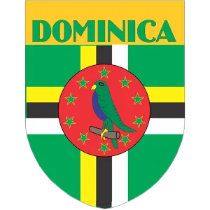 Dominica Flag Shield Style