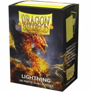 Dragon Shield - Lightning- Dual Matte Standard Size Sleeves 100Pk