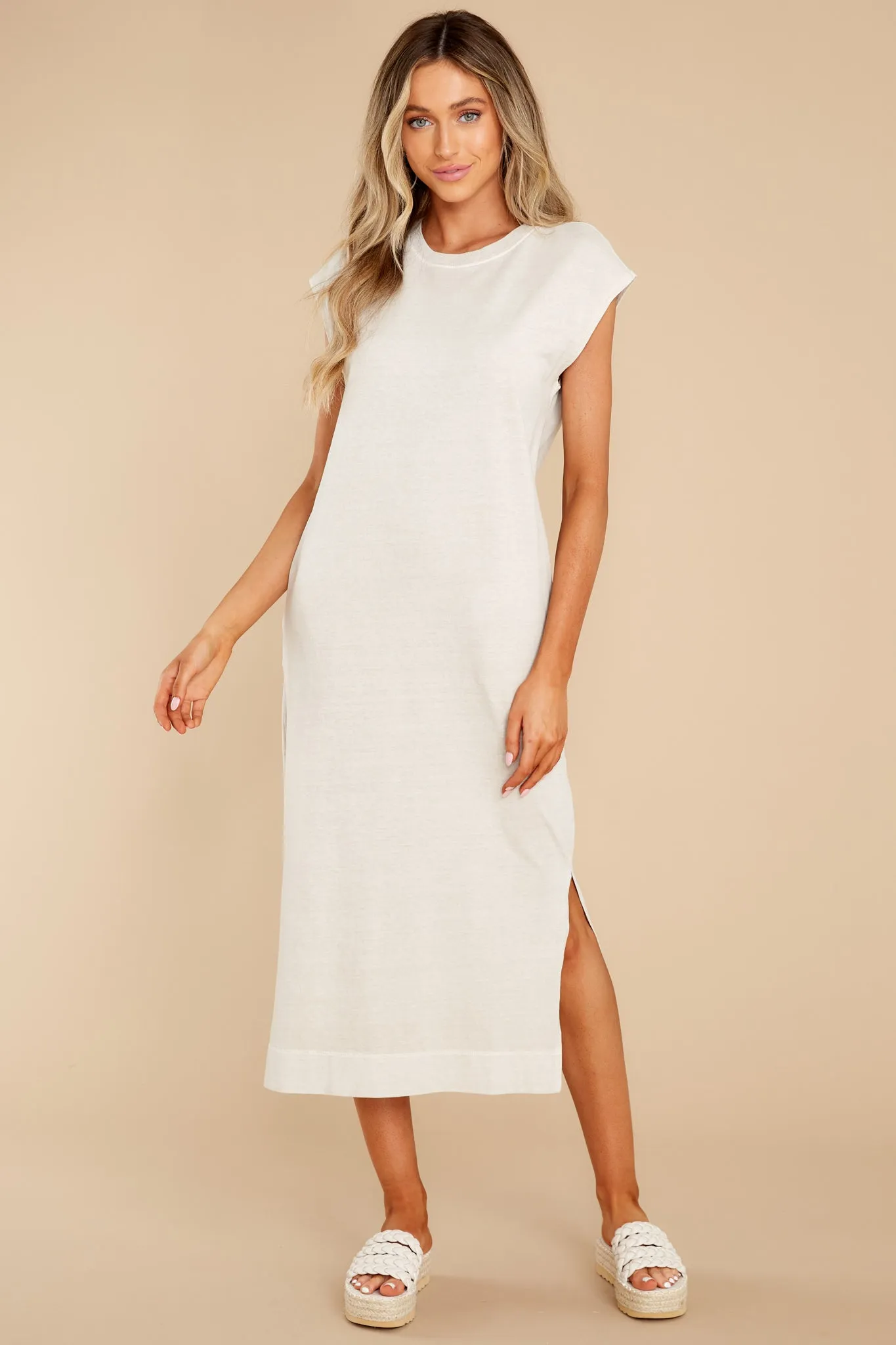 Everything I Wanted Sand Midi Dress