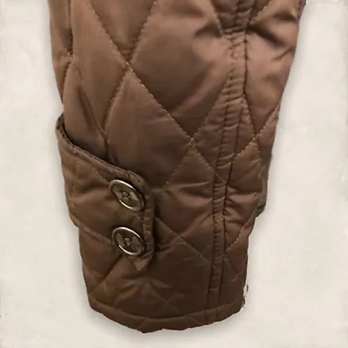 Fenn Wright Manson Ladies Brown Quilted Jacket  UK 12 US 8 EU 40