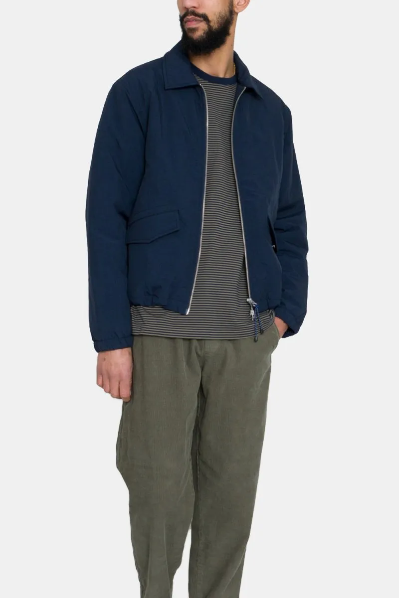 Folk Wadded Bomber Jacket (Navy Ripstop Nylon)