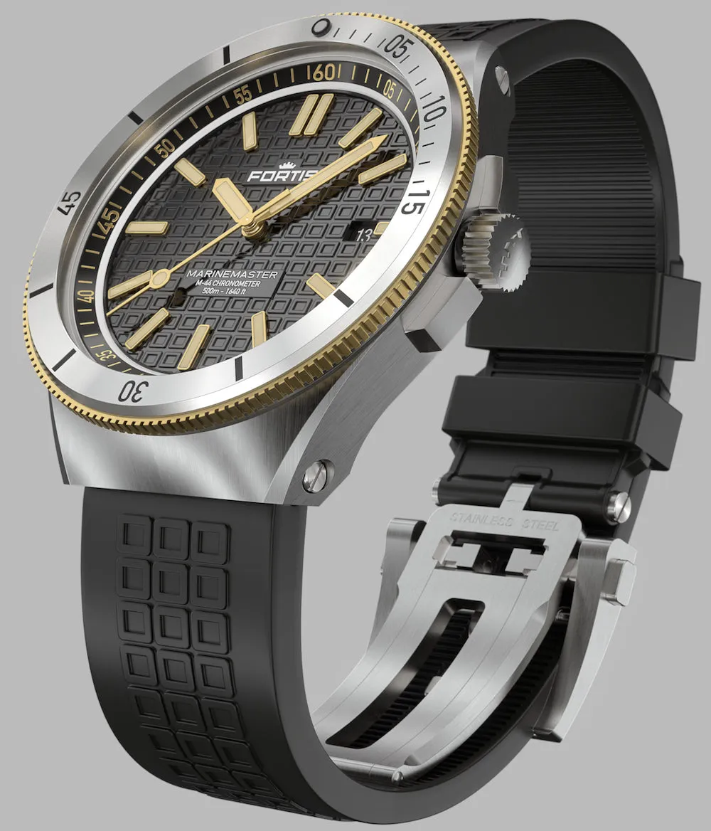 FOR Watch Marinemaster M 44 Black Resin Gold Limited Edition