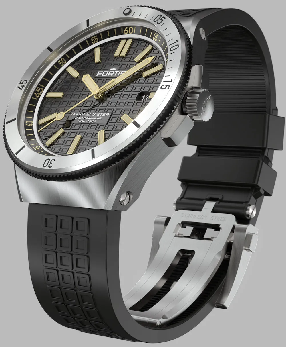 FOR Watch Marinemaster M 44 Black Resin