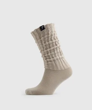 Gymshark Comfy Rest Day Socks - Pebble Grey