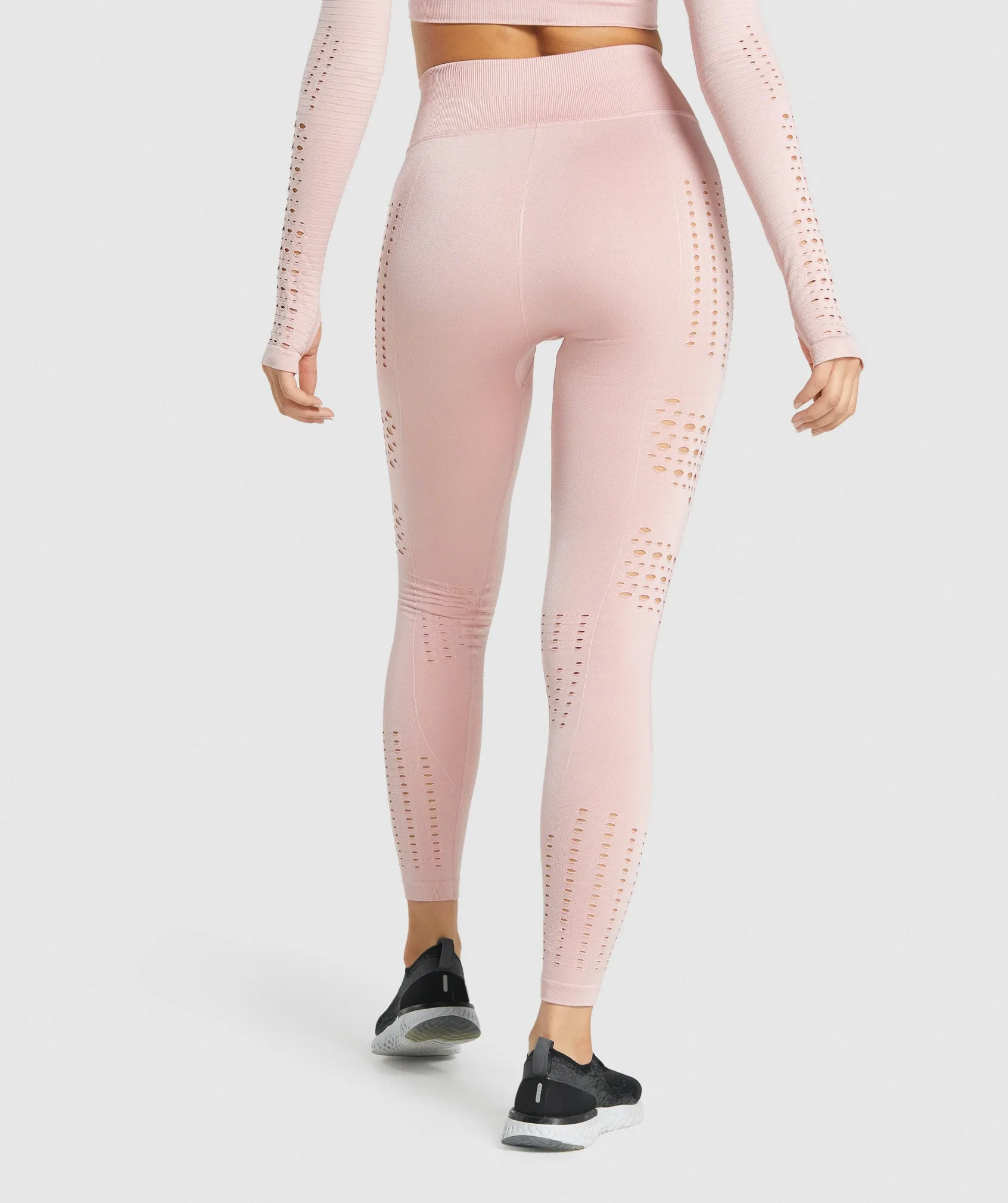 Gymshark Glow Seamless Tights - Light Pink