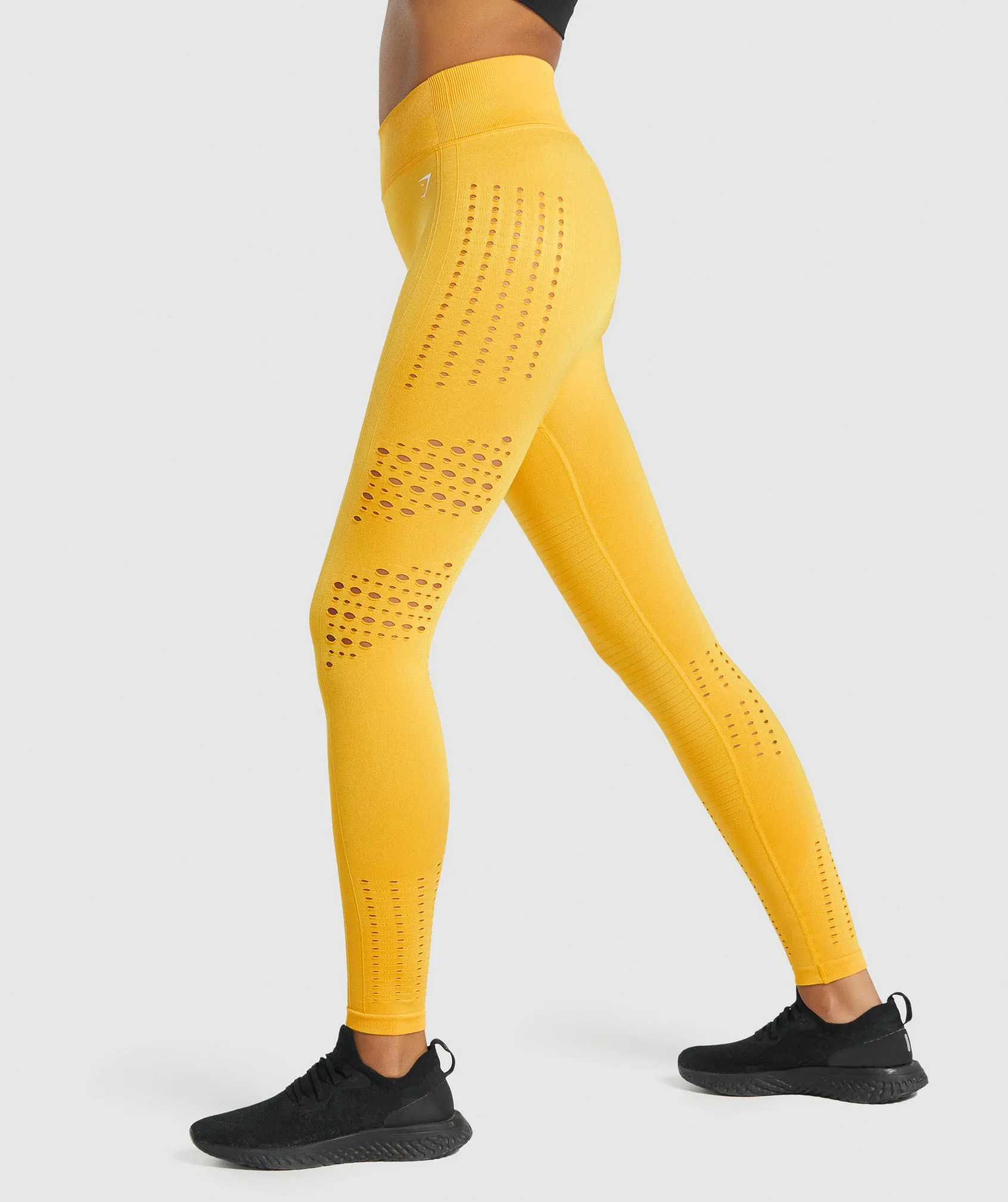 Gymshark Glow Seamless Tights - Yellow