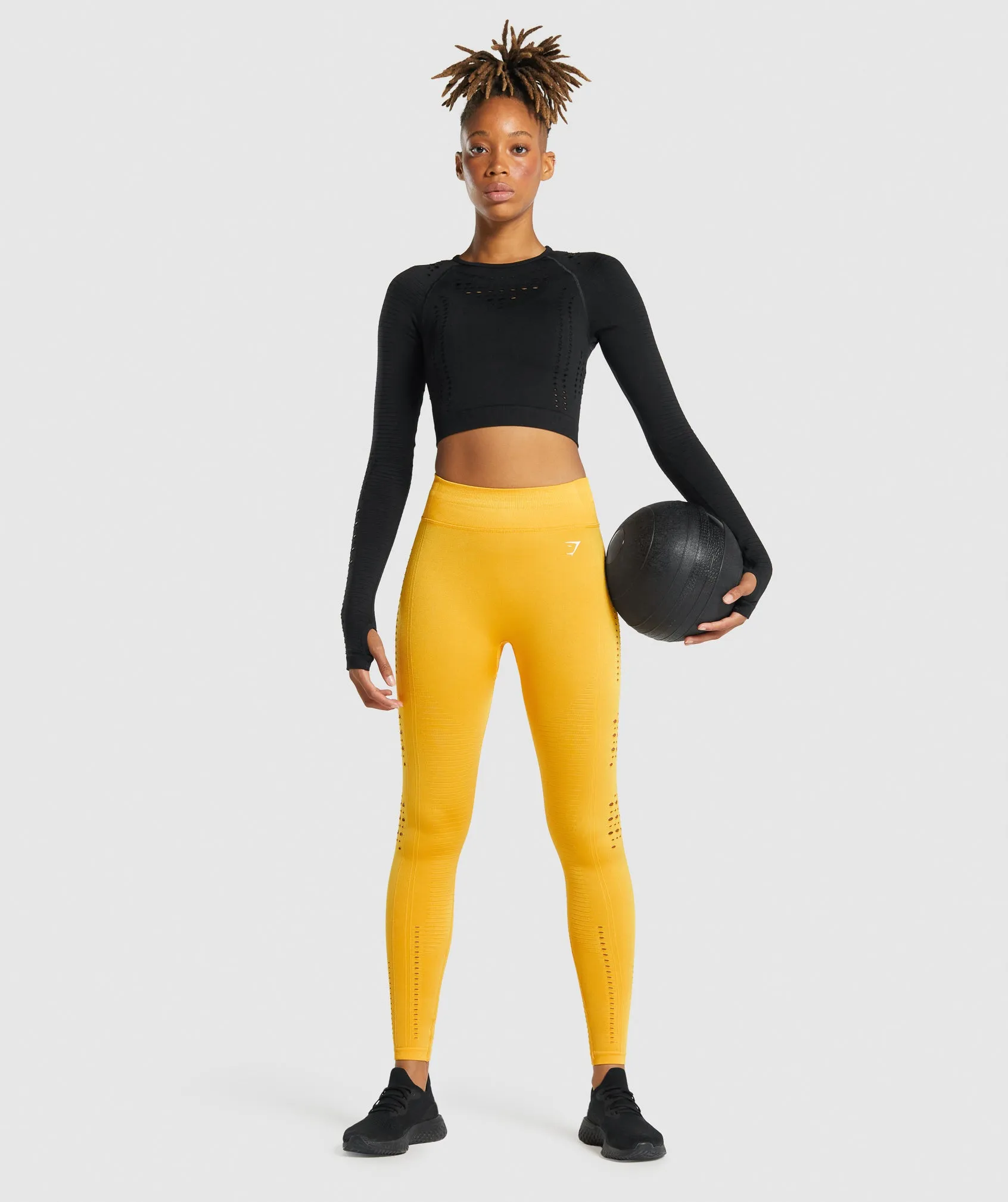 Gymshark Glow Seamless Tights - Yellow