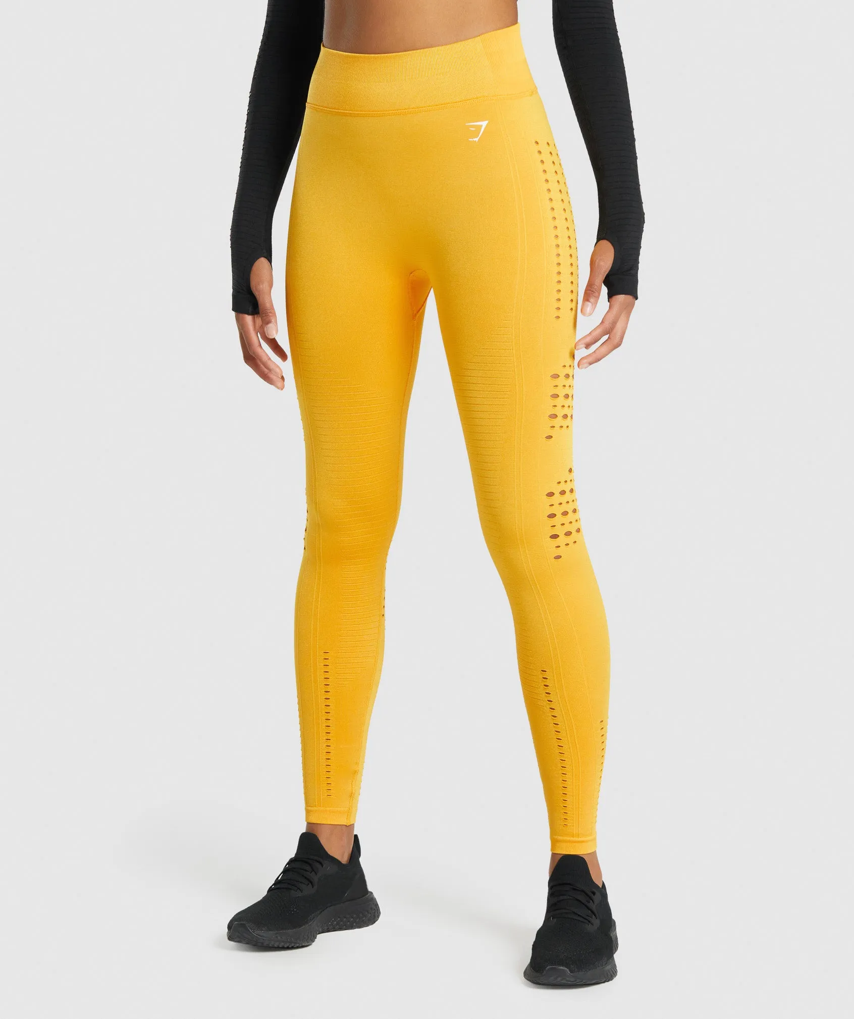 Gymshark Glow Seamless Tights - Yellow