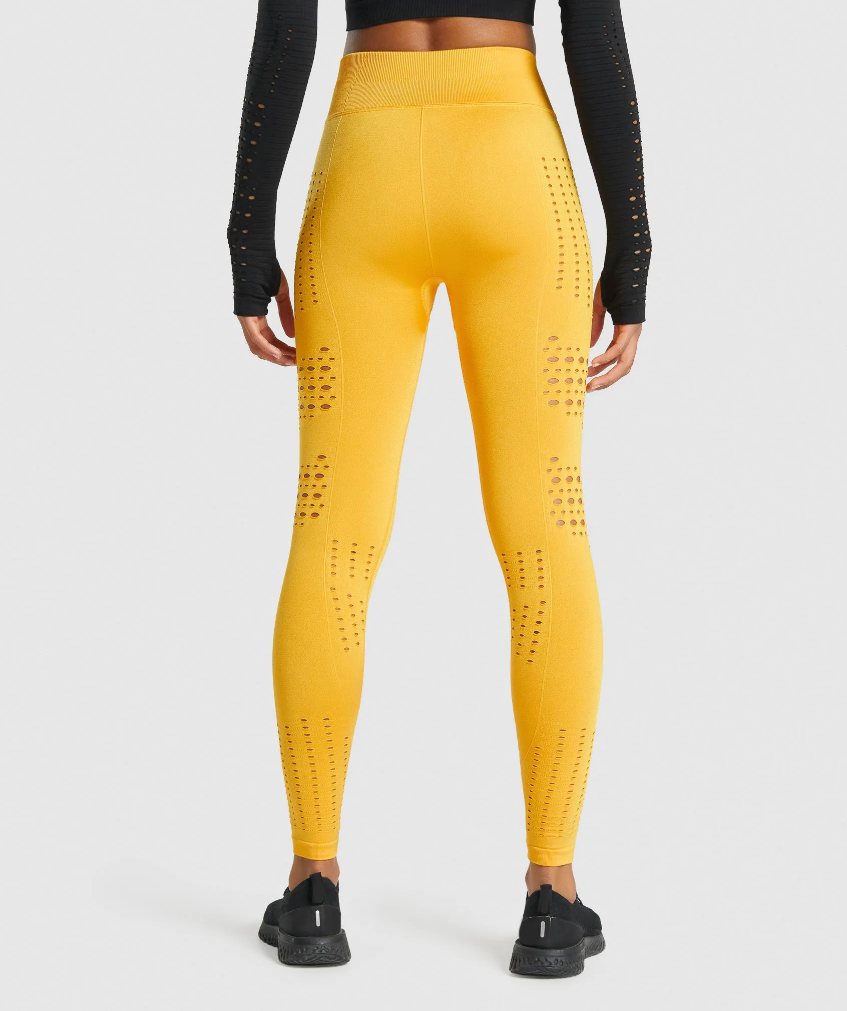 Gymshark Glow Seamless Tights - Yellow