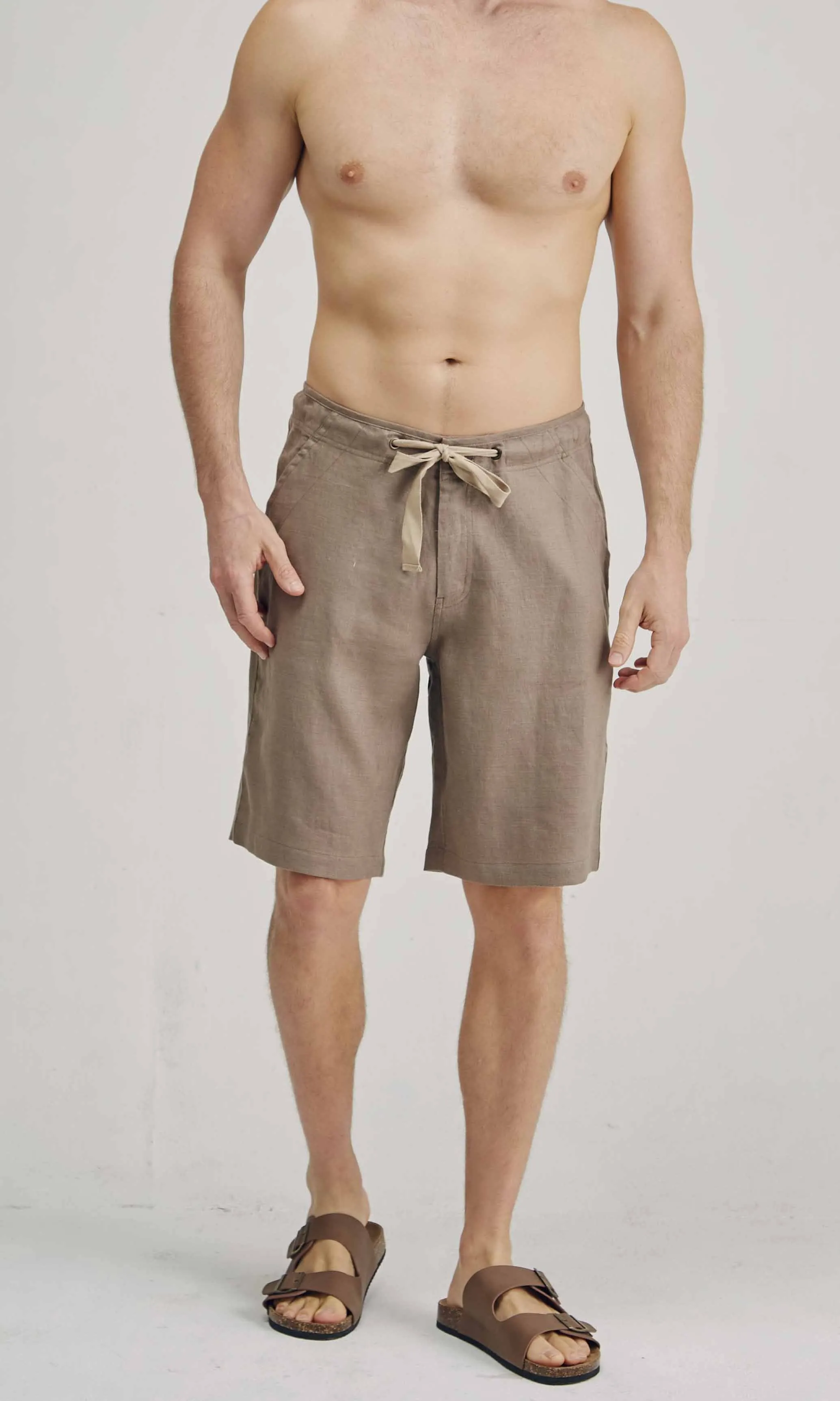 Hemp Drawstrings Short Brownie