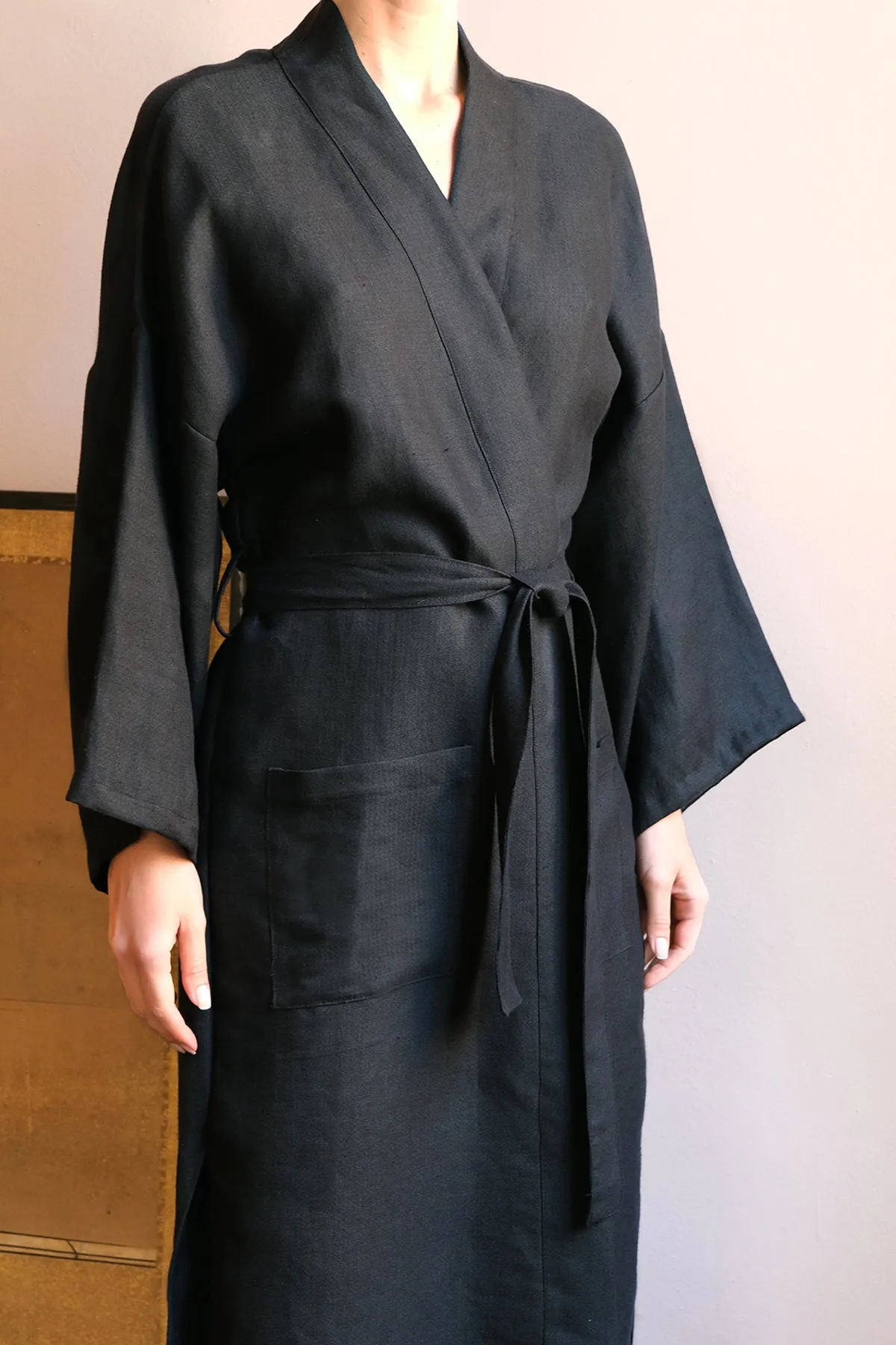 HEMP LONG KIMONO - Sample