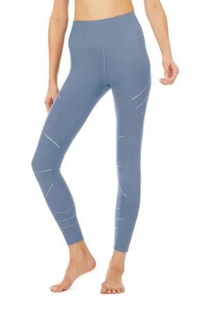 High-Waist Sequence Legging - Blue Jean