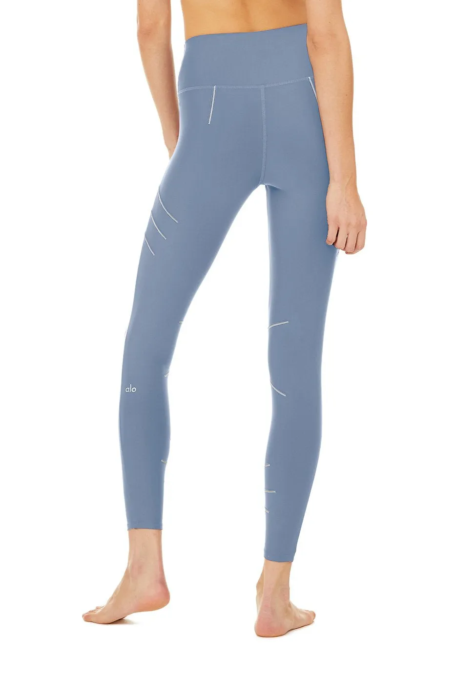 High-Waist Sequence Legging - Blue Jean