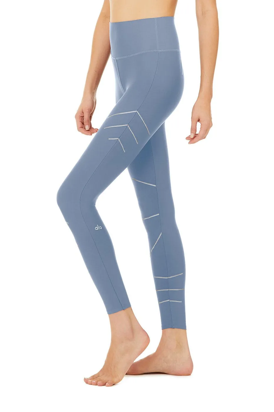 High-Waist Sequence Legging - Blue Jean