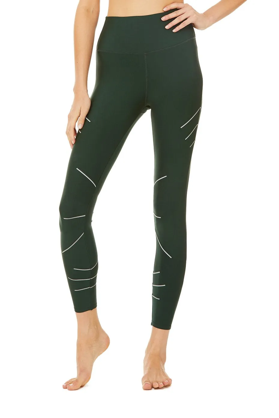 High-Waist Sequence Legging - Forest