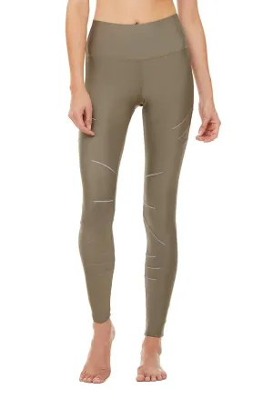 High-Waist Sequence Legging - Olive Branch