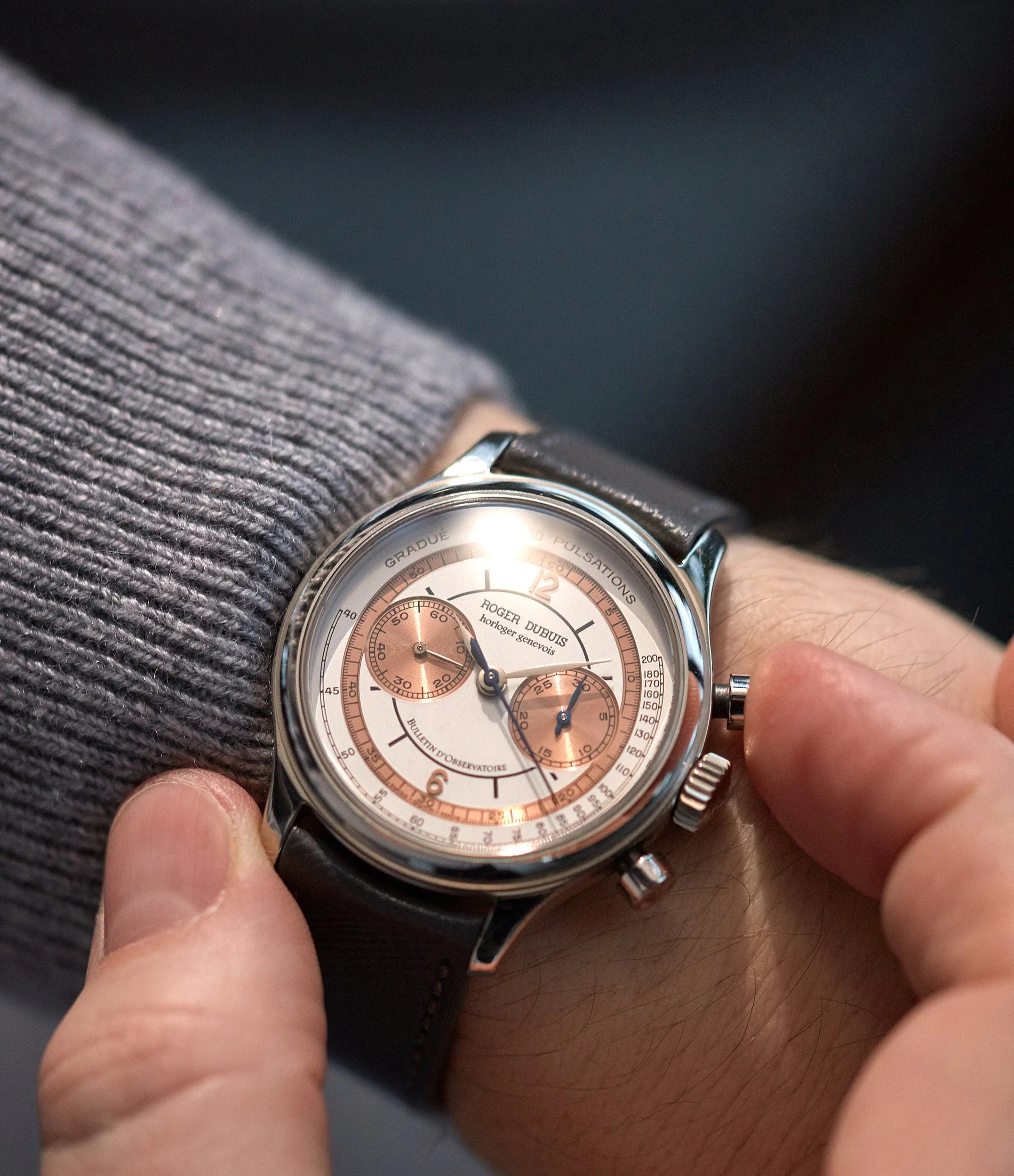 Hommage Chronograph H37 | White Gold