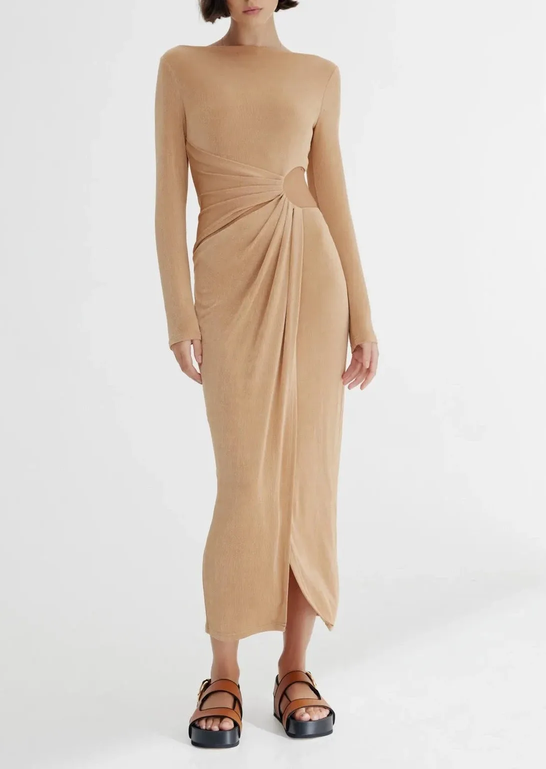 Ivy Midi Dress - Sand