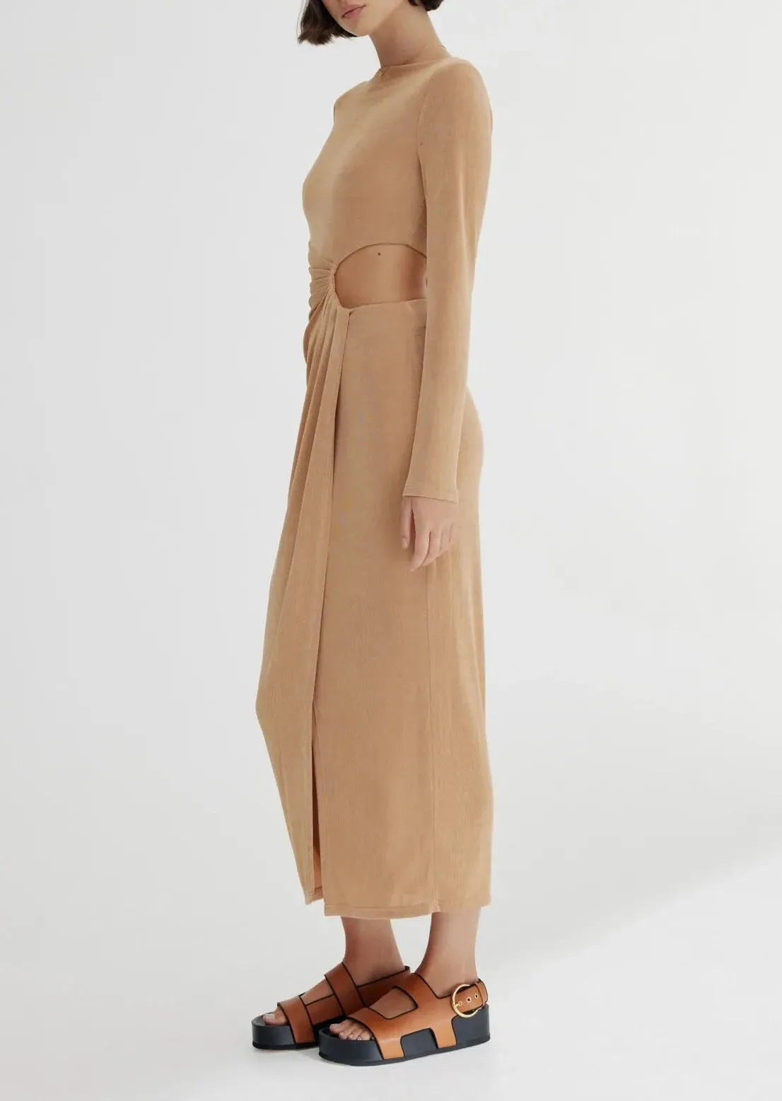 Ivy Midi Dress - Sand