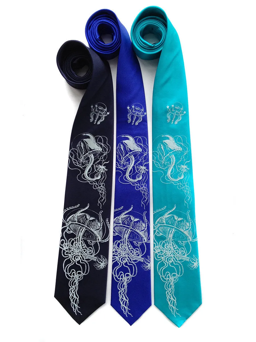 Jellyfish Necktie, Sea Creature Tie