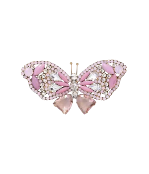 Large Butterfly in Rose Opal / Candy Pink / Crystal