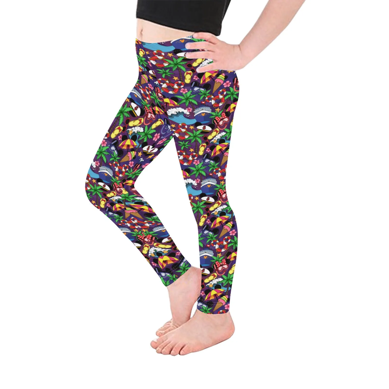 Mickey And Minnie Cruise Kid's Leggings