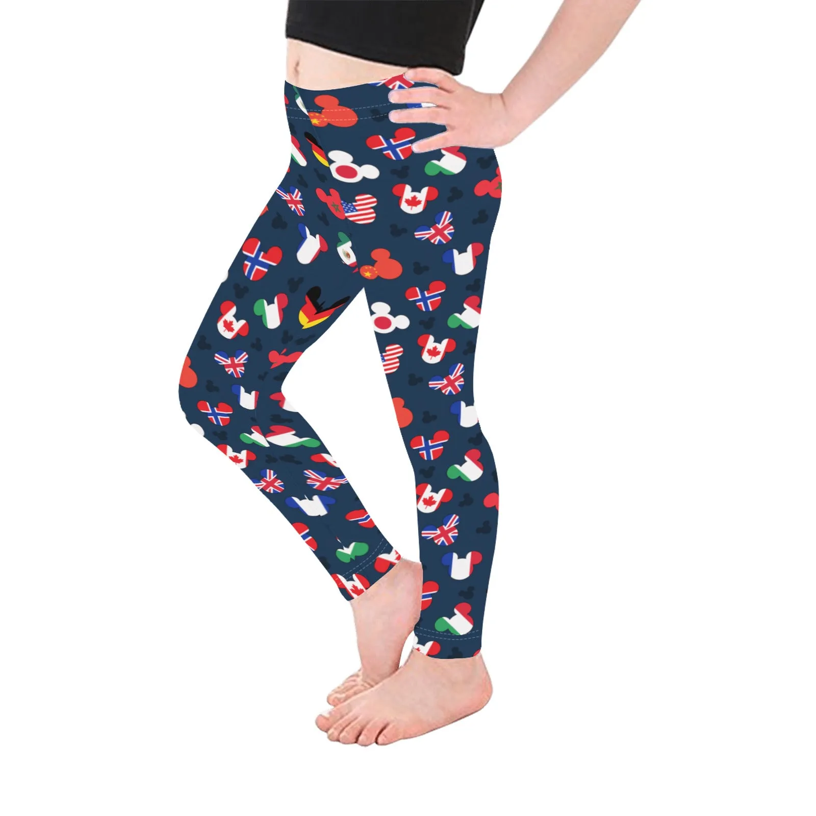 Mickey Flags Kid's Leggings