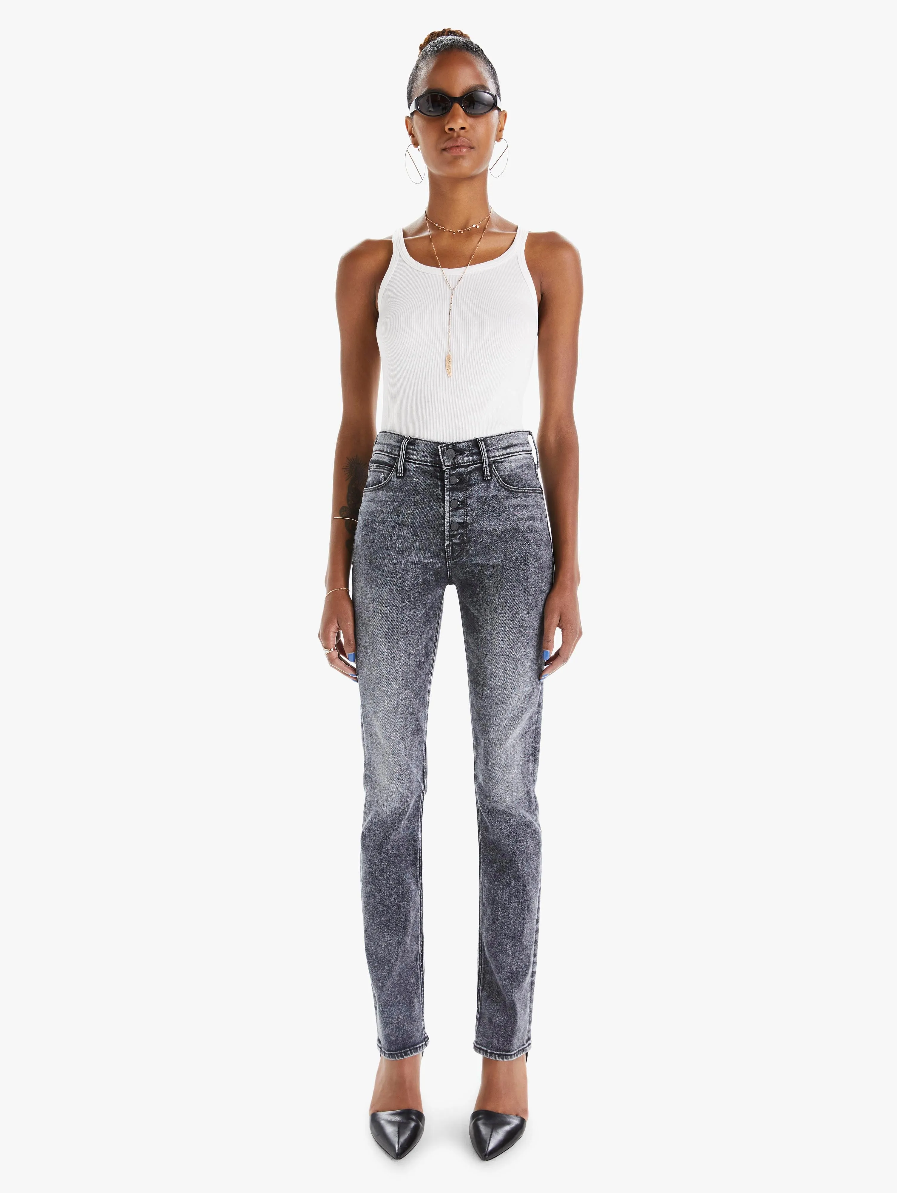 Mother Denim - The Pixie Dazzler Skimp Jean in Train Stops