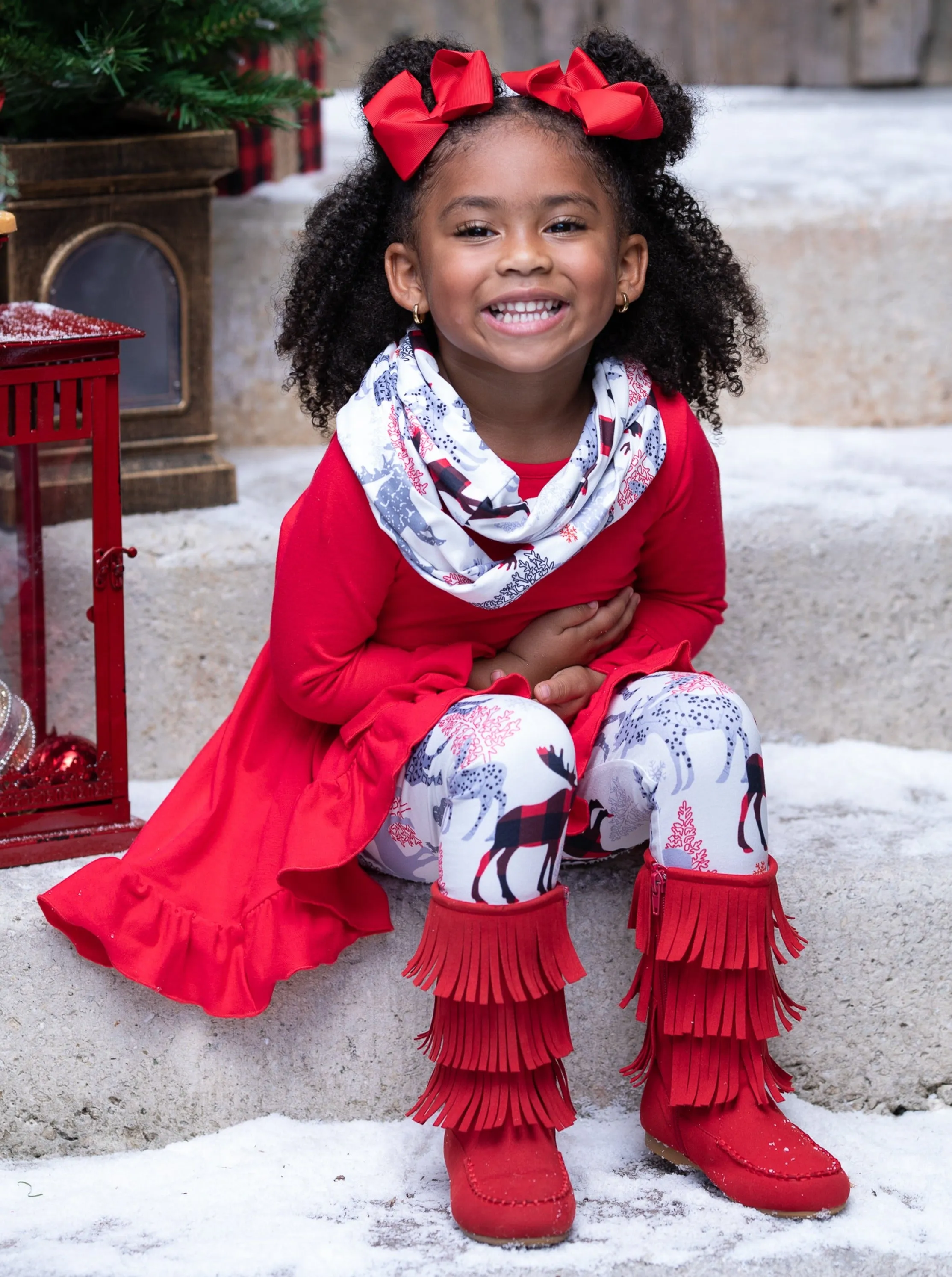 Oh My Deer! Tunic, Scarf, and Legging Set