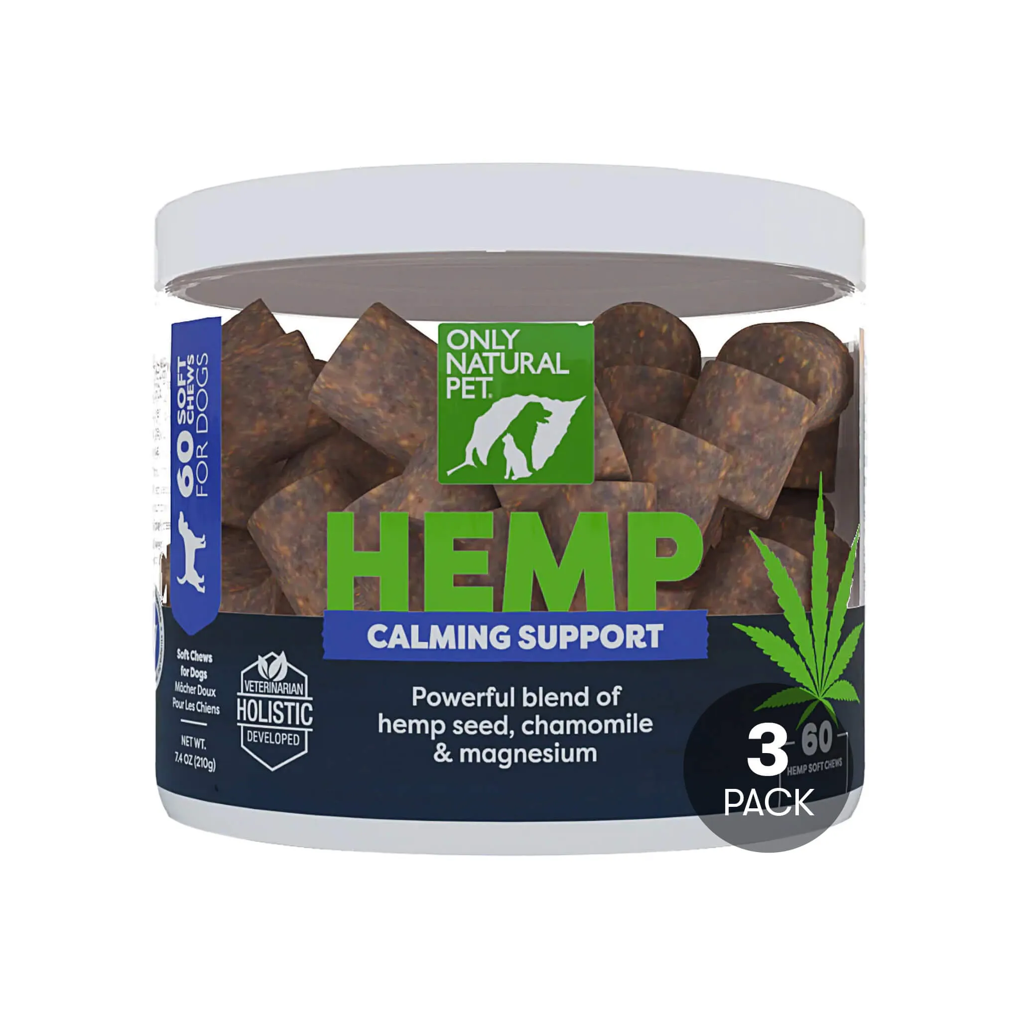 Only Natural Pet Hemp Calming Support Soft Chews for Dogs