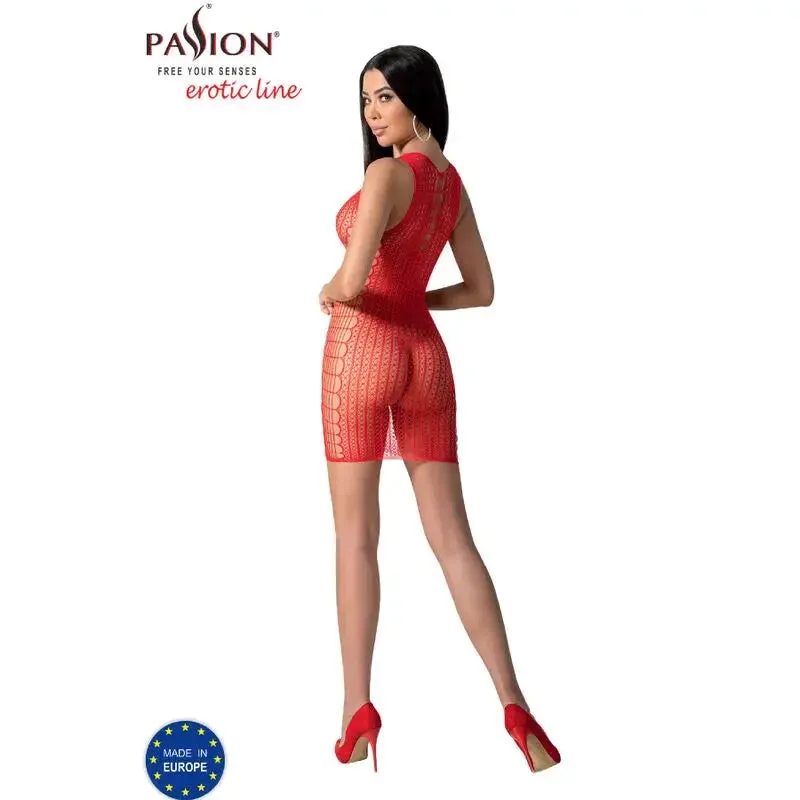 Passion – Bs097 Bodystocking Sexy Lingerie - Red - One Size