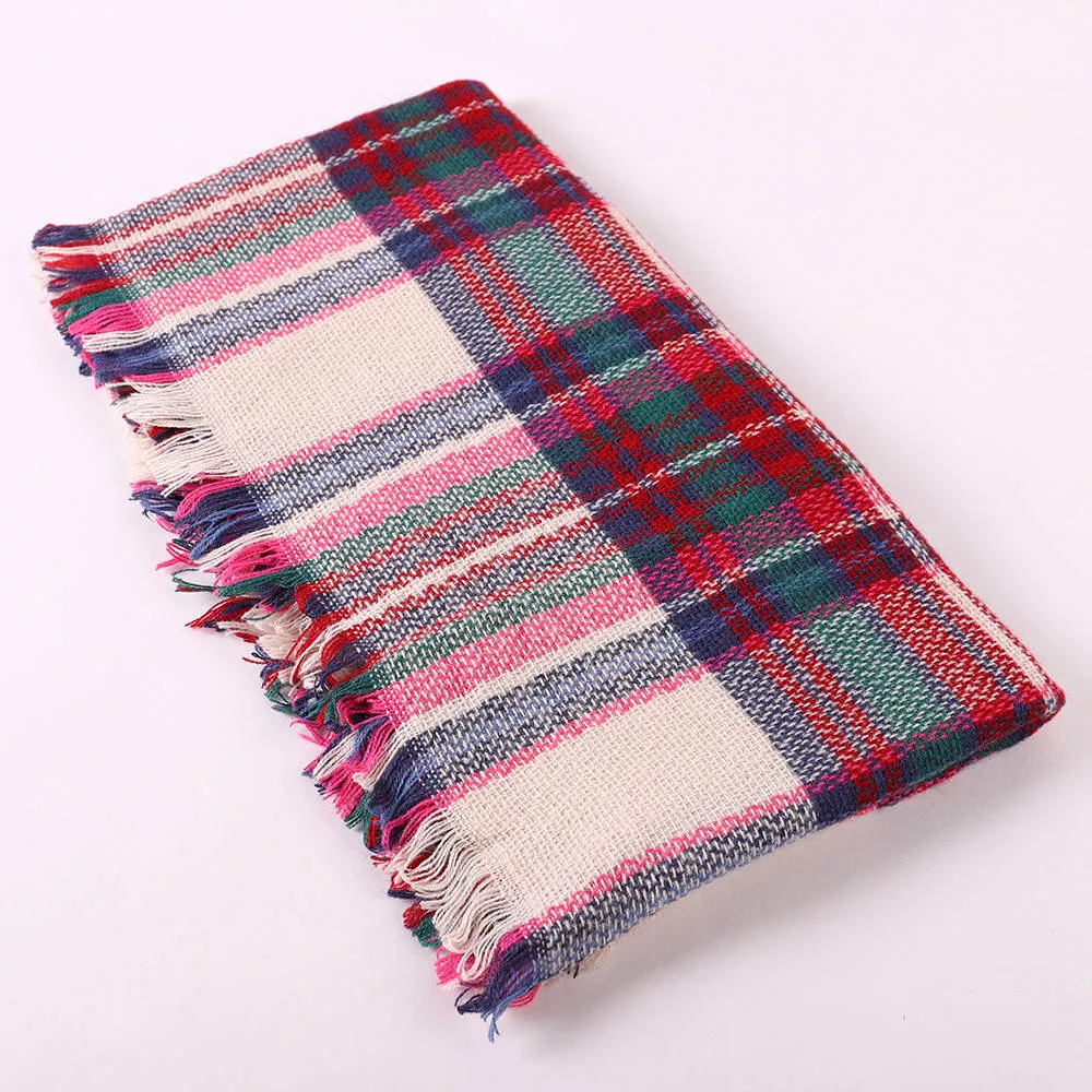 Plaid Tartan Infinity Scarf