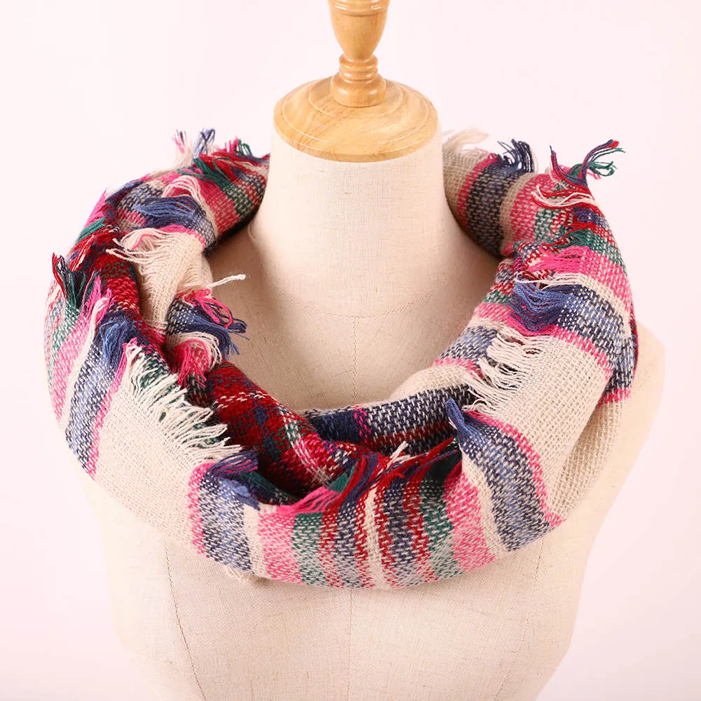 Plaid Tartan Infinity Scarf