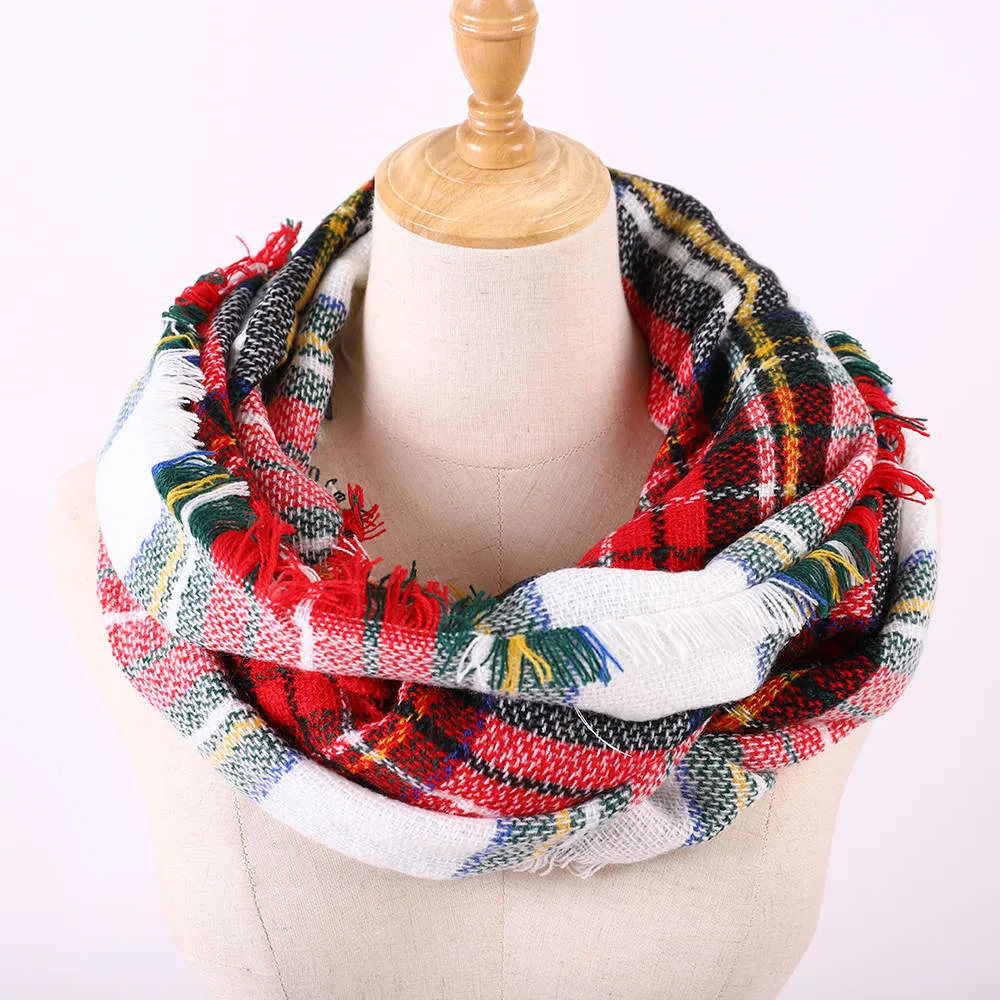 Plaid Tartan Infinity Scarf