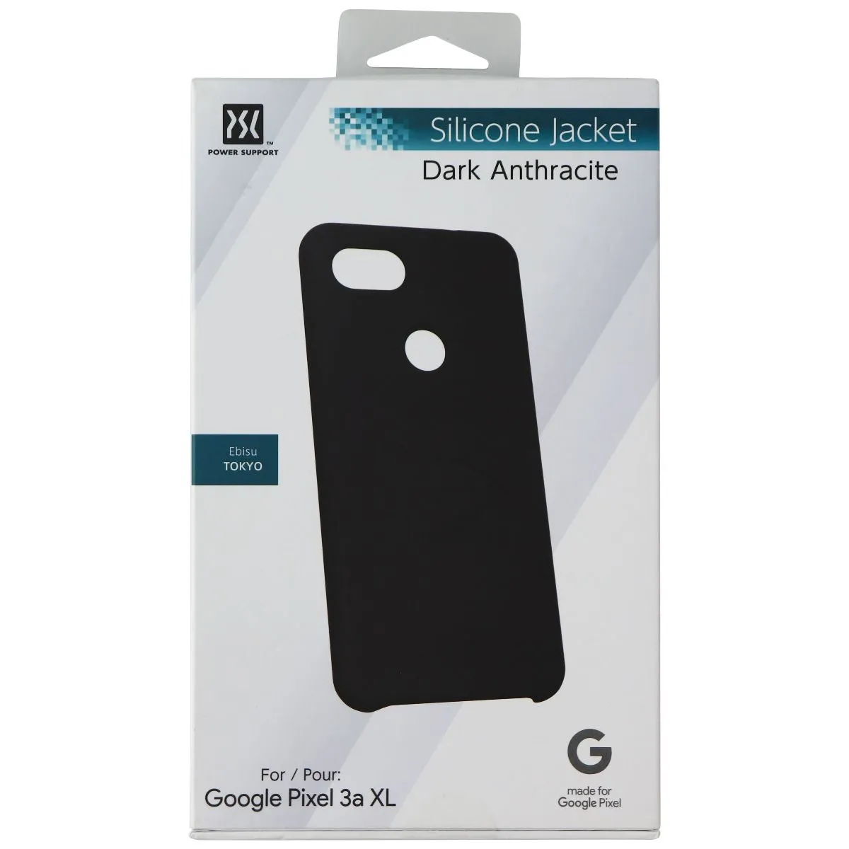 Power Support Silicone Jacket Case for Pixel 3a XL - Dark Anthracite