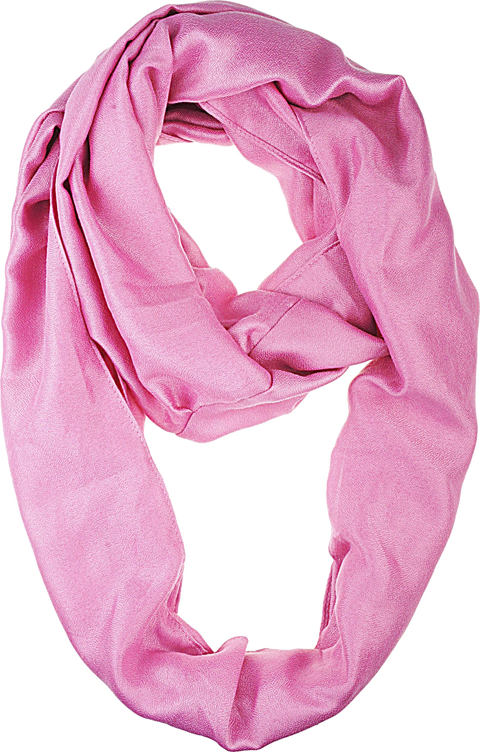 Premium Soft Light Weight Elegant Solid Color Satin Infinity Scarf