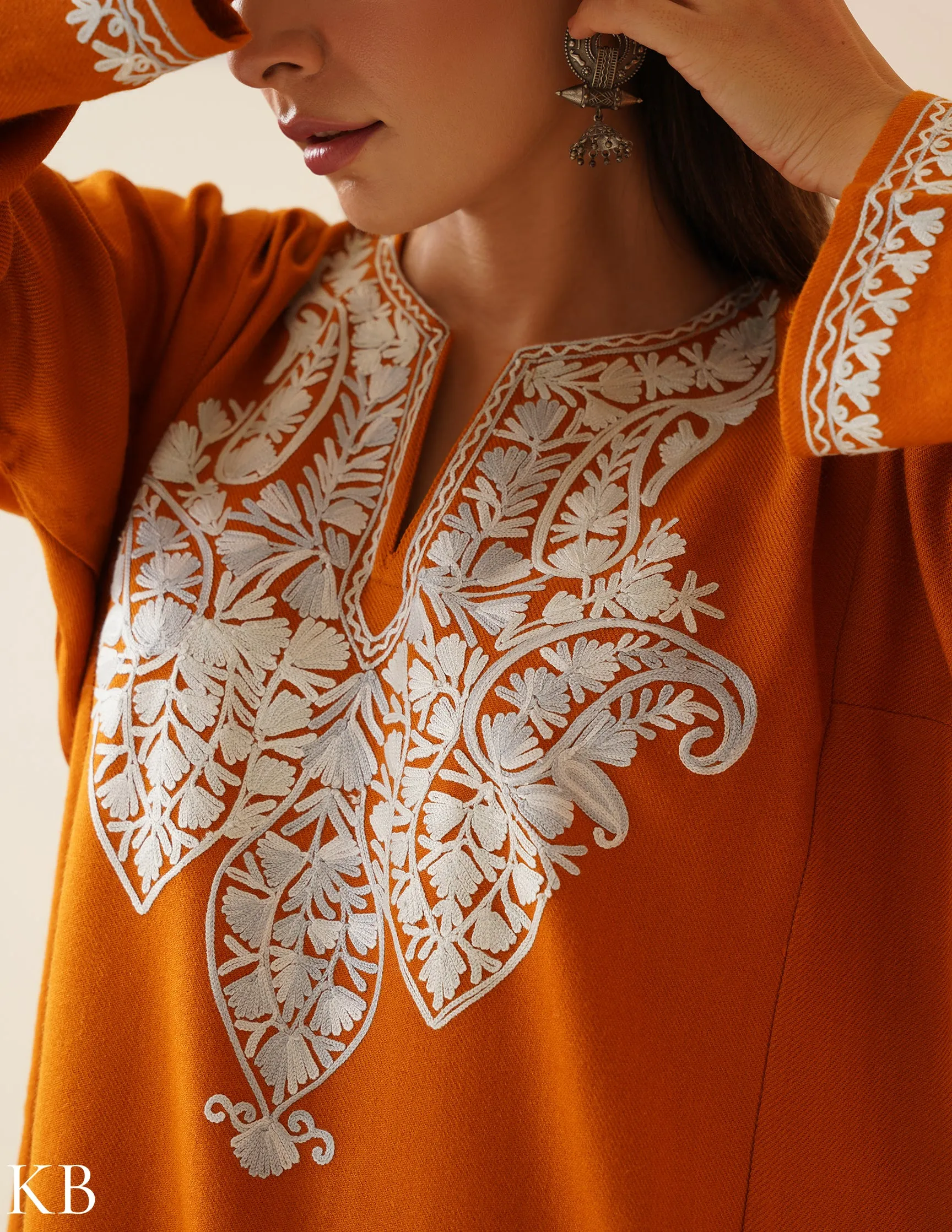 Rang-e-Khizan Marigold Paisley Aari Phiran