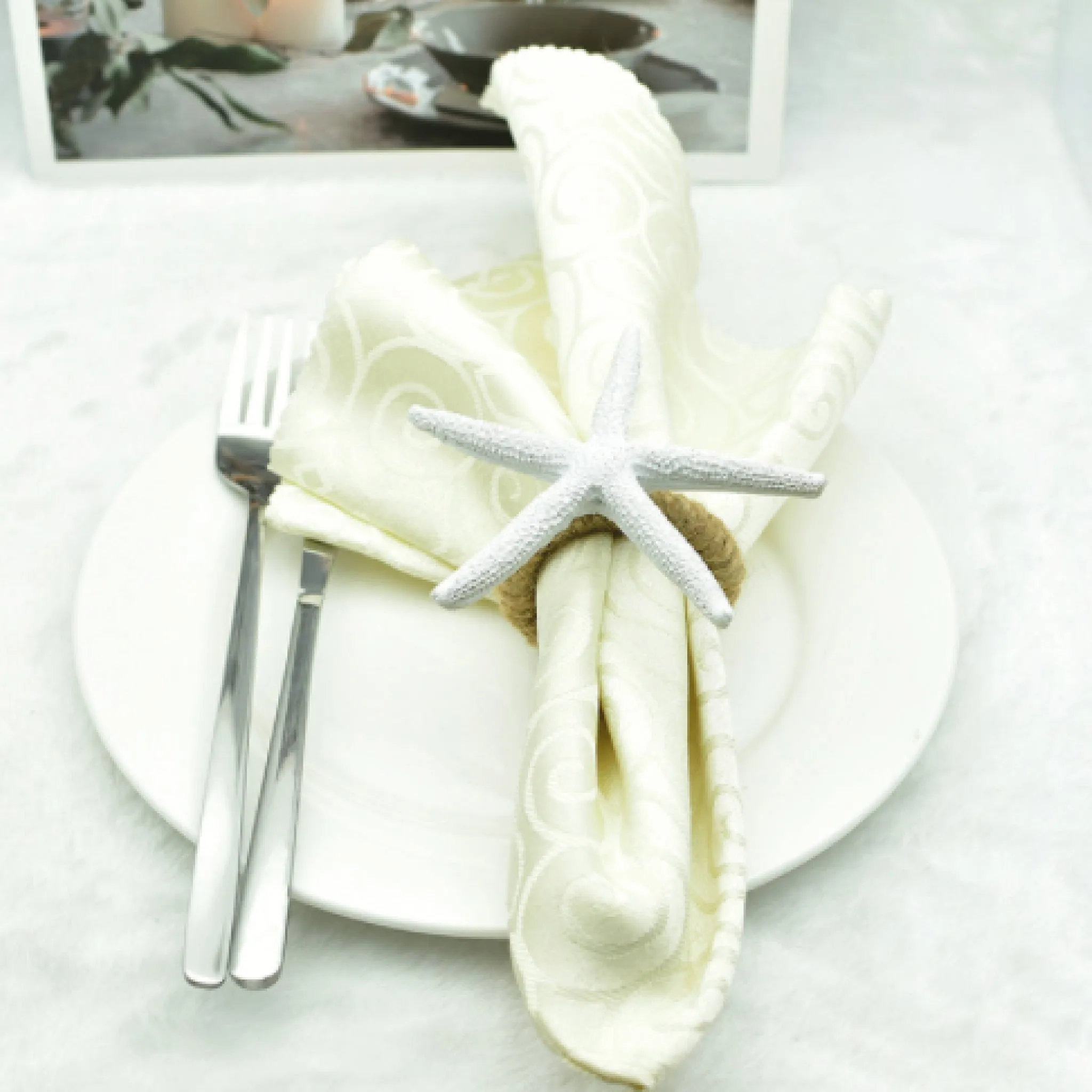 Starfish Napkin Ring Set of 4