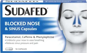 Sudafed Blocked Nose & Sinus Capsules - 16 Capsules